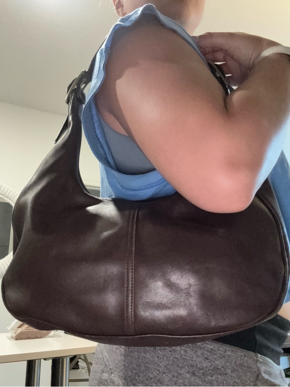Coach Brown Leather Hobo Shoulder Bag - Picture 5 of 5